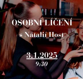 Osobní kurz líčení s Natálií Host. 3. 1. 2025 od 9:30