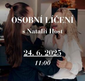 OSOBNÍ KURZ LÍČENÍ S NATALIÍ HOST 24.6. 2025 V 11:00