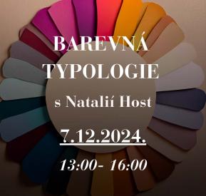 Barevná typologie MASTERCLASS s Natálií Host 7.12.  13:00 - 16:00