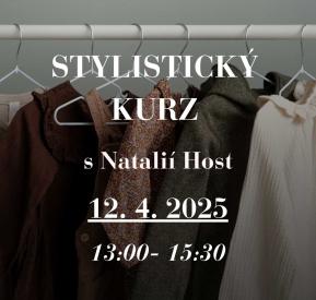 Stylistický kurz s Natálií Hostačnou 12.4.2025 13:00 - 15:30