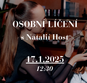 Osobní kurz líčení s Natálií Host. 17.1. od 12:30