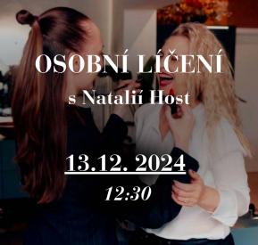 Osobní kurz líčení s Natálií Host 13.12. 2024 od 12:30