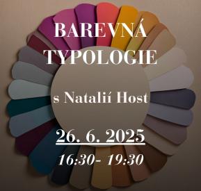 Barevná typologie MASTERCLASS s Natálií Host 26.6. od 16:30
