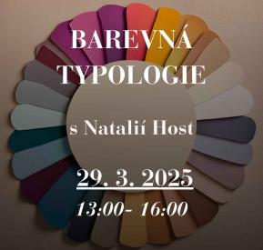 Masterclass barevná typologie s Natálií Host. – 29.3.2025 – 13:00-16:00h